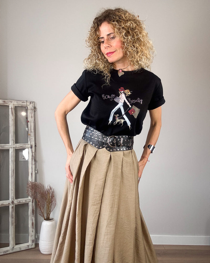 Camiseta negra girl