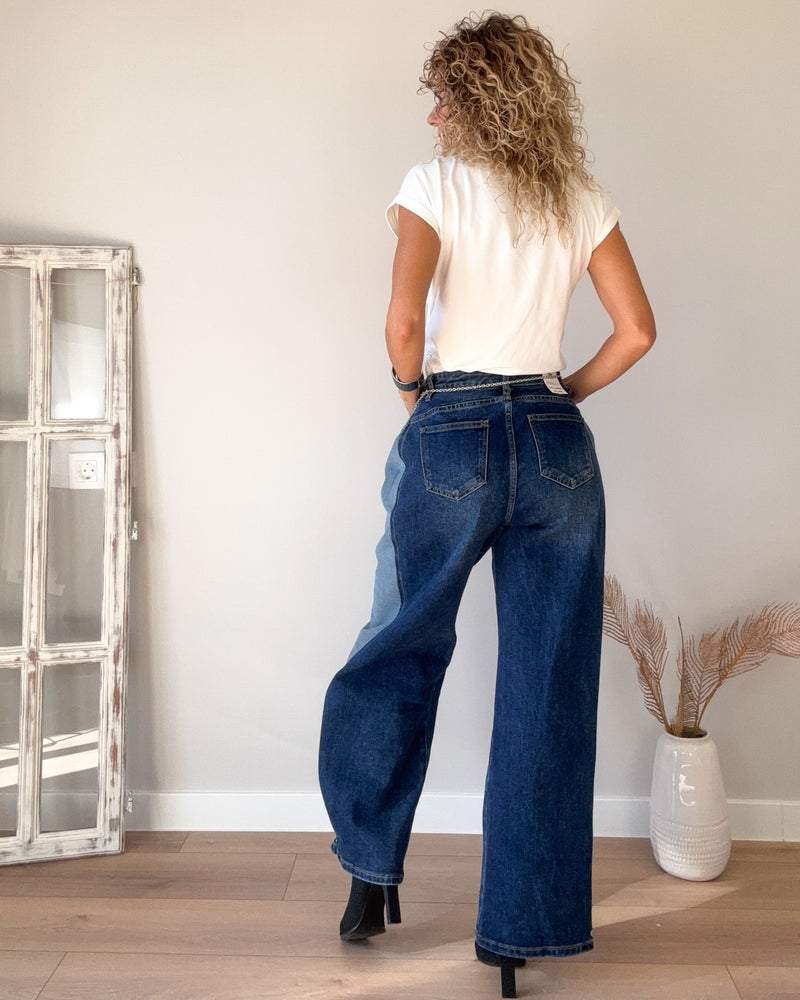 Jeans combi pinza