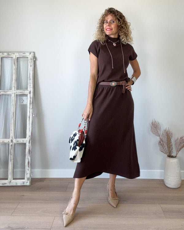 Conjunto punto choco falda