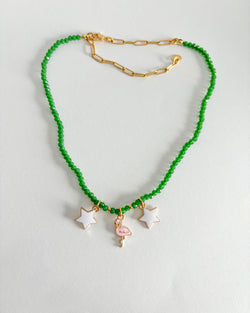 COLLAR VERDE FLAMENCO