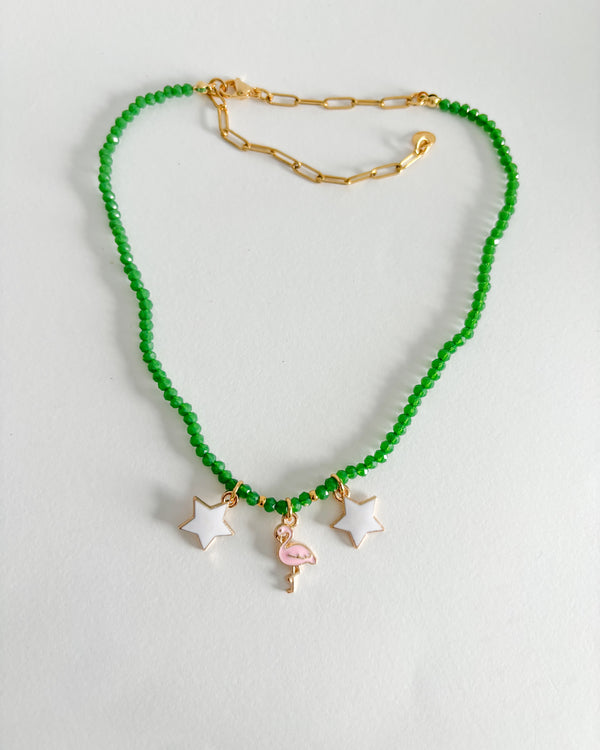 COLLAR VERDE FLAMENCO