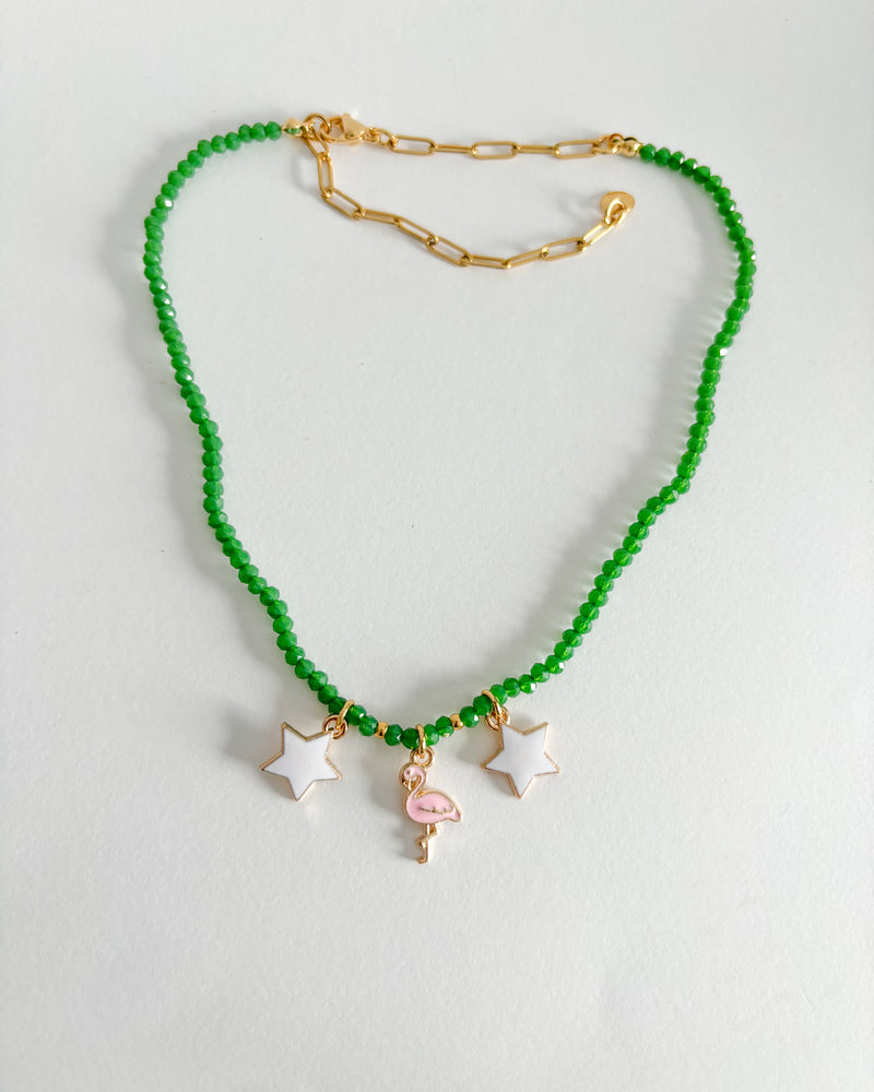 COLLAR VERDE FLAMENCO