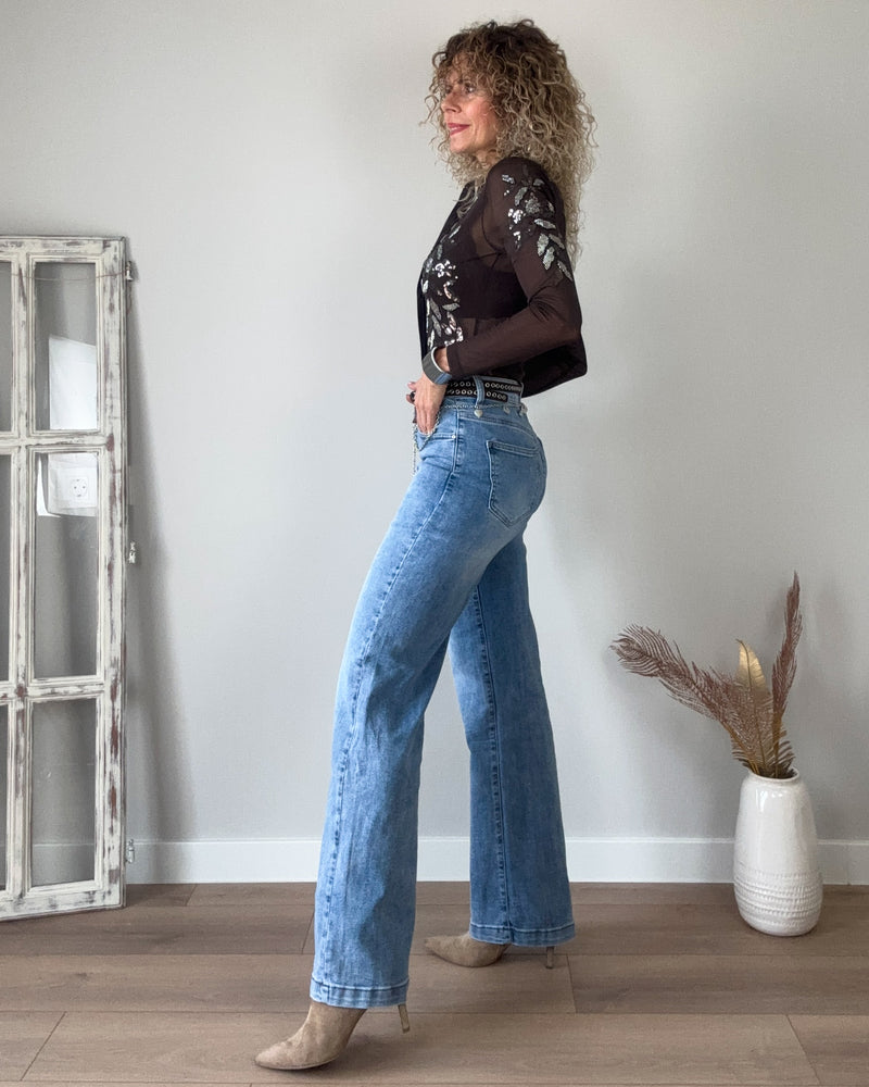 Jeans claro recto