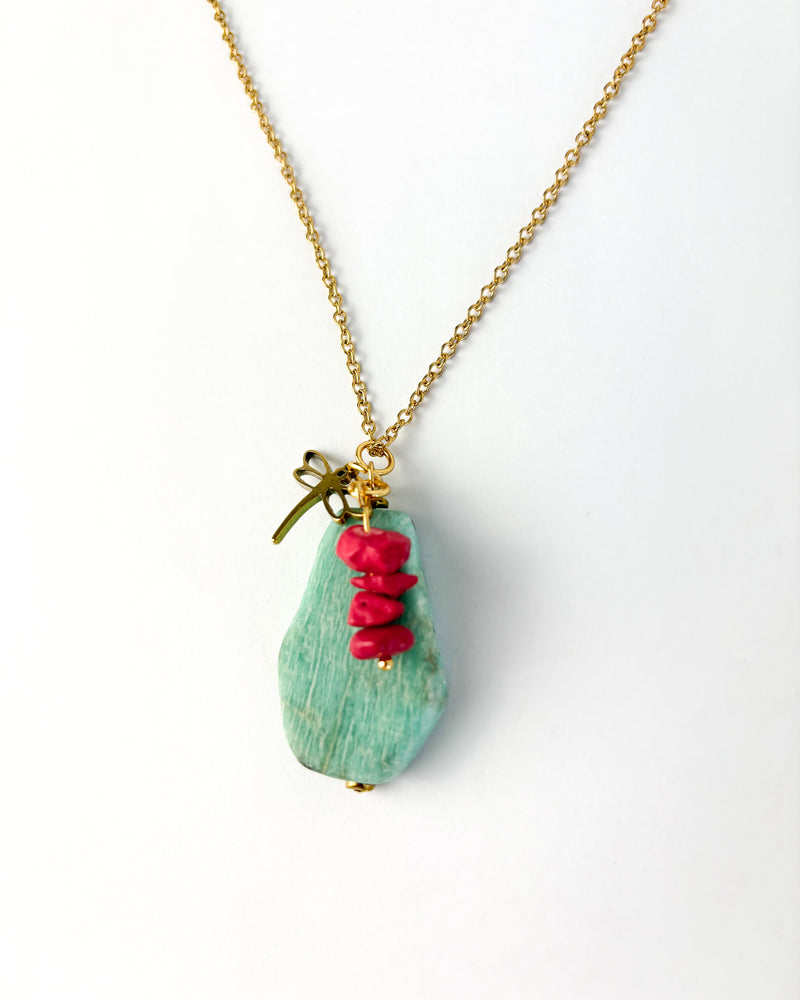 COLLAR TURQUESA CORAL