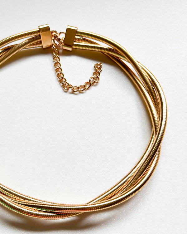 COLLAR TRIPLE DORADO