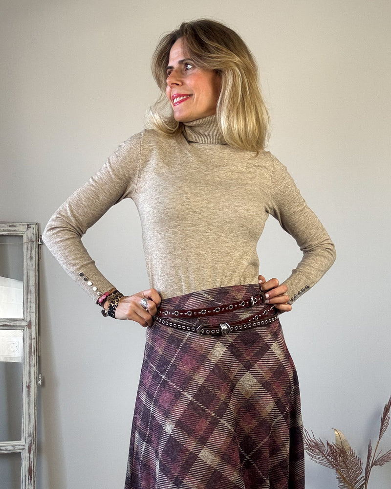 Jersey tostado cuello