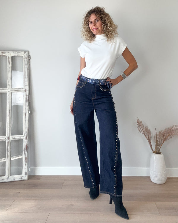 Jeans balloon tacha