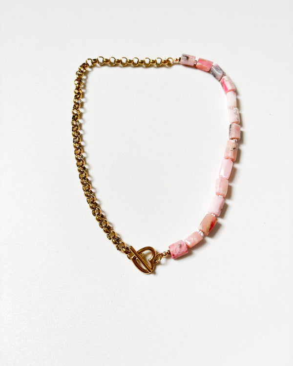 COLLAR ROSA PIEDRA