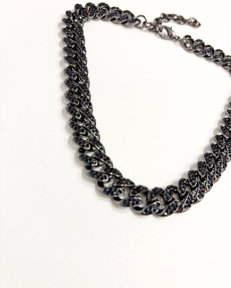 GARGANTILLA ESLABÓN GRIS