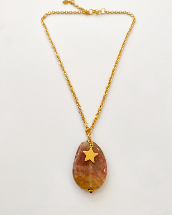 COLLAR AGATA MIEL