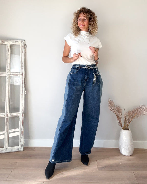 Jeans combi pinza