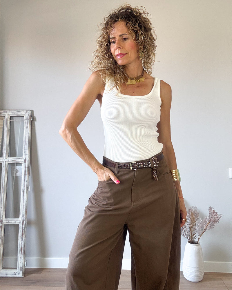 Jeans chocolate slouchy
