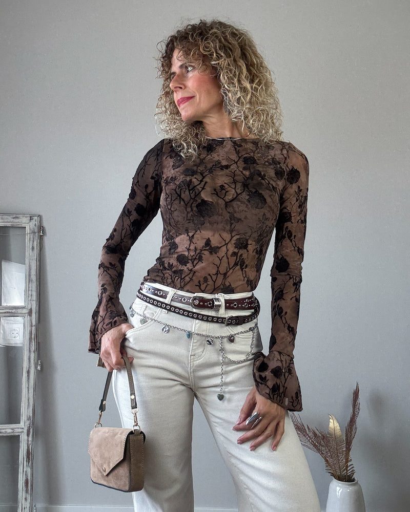 Jeans beige recto