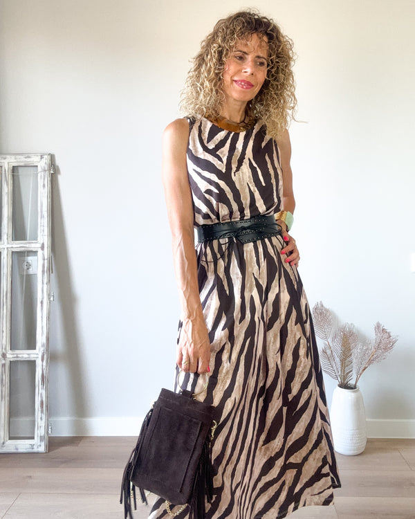 Vestido Chocolate estampado