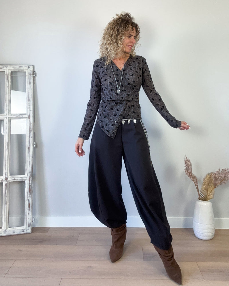 Camiseta cachemir marron