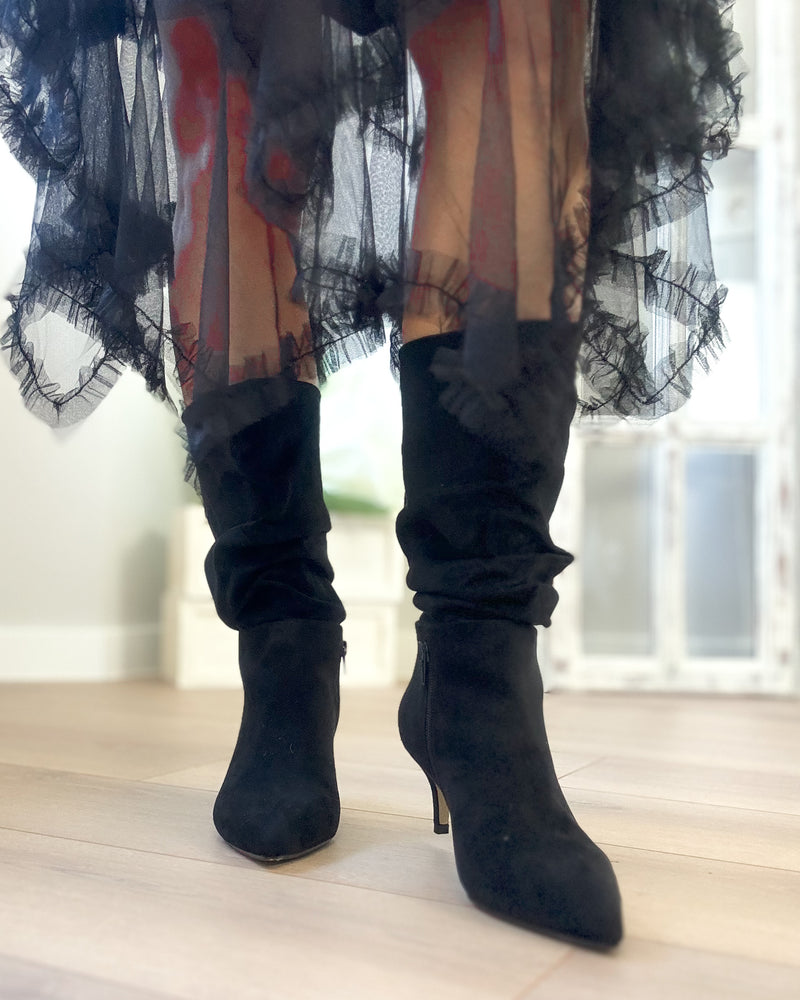 Botas slouchy black