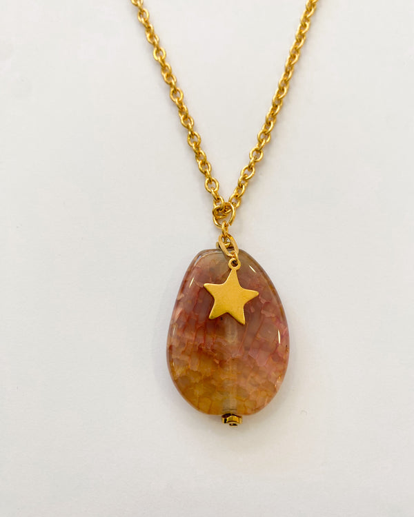 COLLAR AGATA MIEL