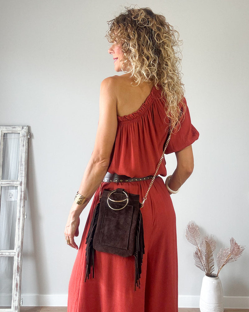 Blusa caldero hombro