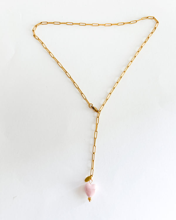 COLLAR CORAZÓN PALO