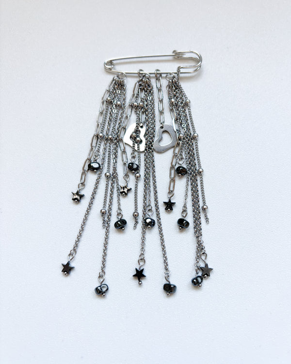 Broche cadenas bolitas