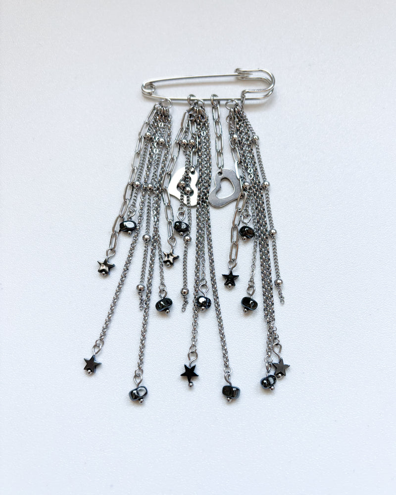 Broche cadenas bolitas