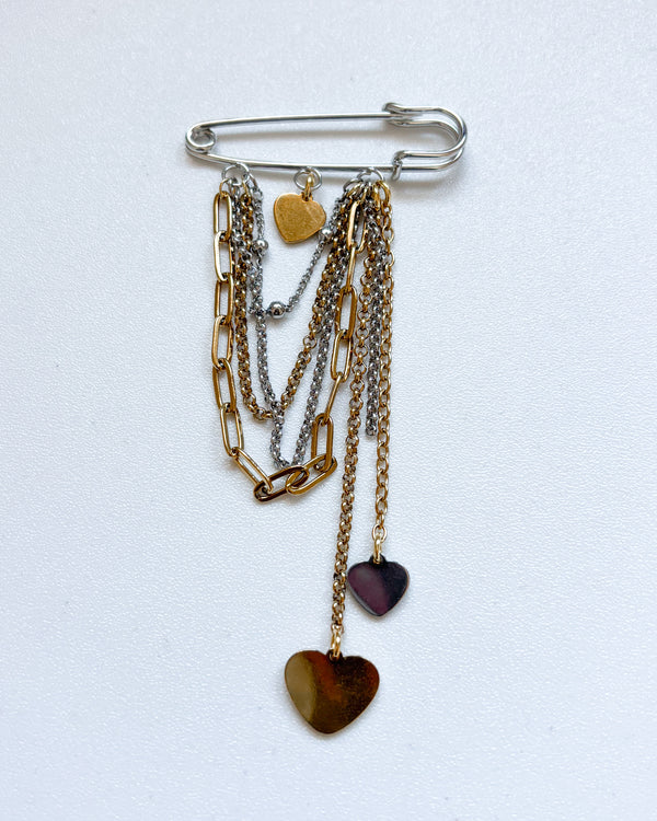 Broche plateado gold