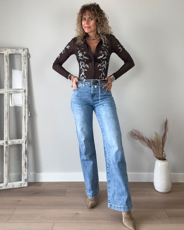 Jeans claro recto