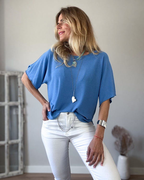 Camiseta azulona punto