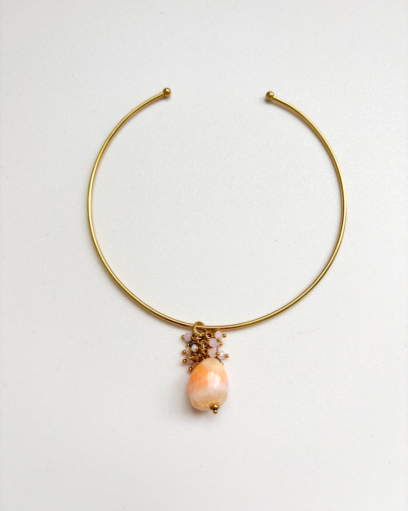 CHOCKER PIEDRA CARAMELO