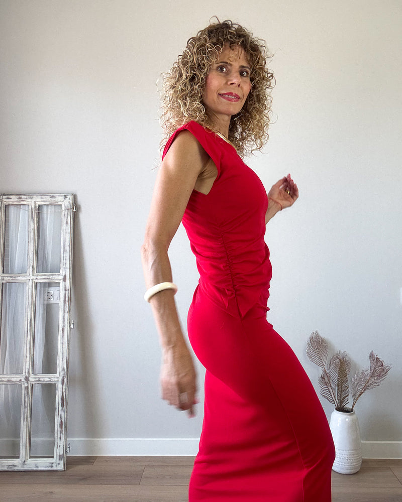 Vestido pasión drapeado