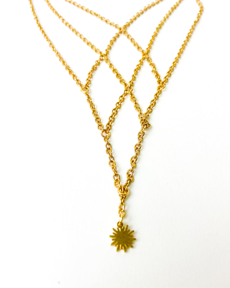 COLLAR TRENZA ROMBO