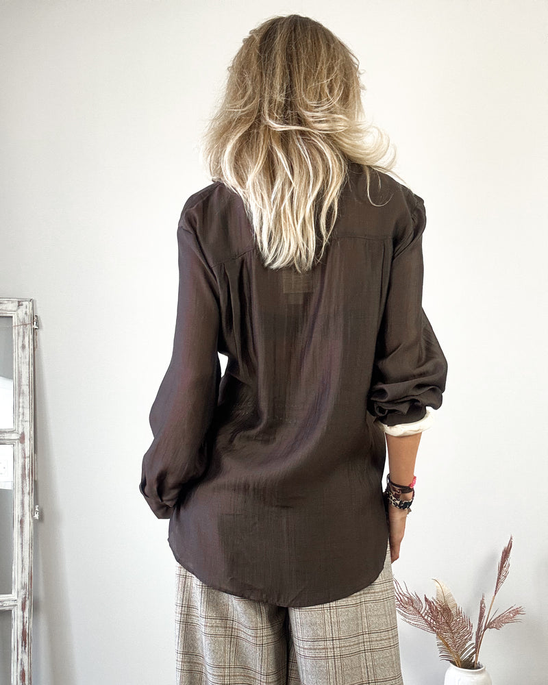 Camisa marrón Gold