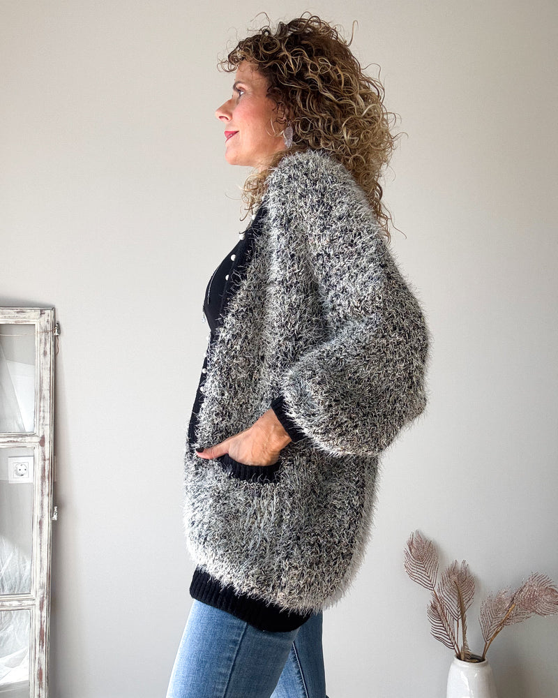 Chaqueta perlas cadena