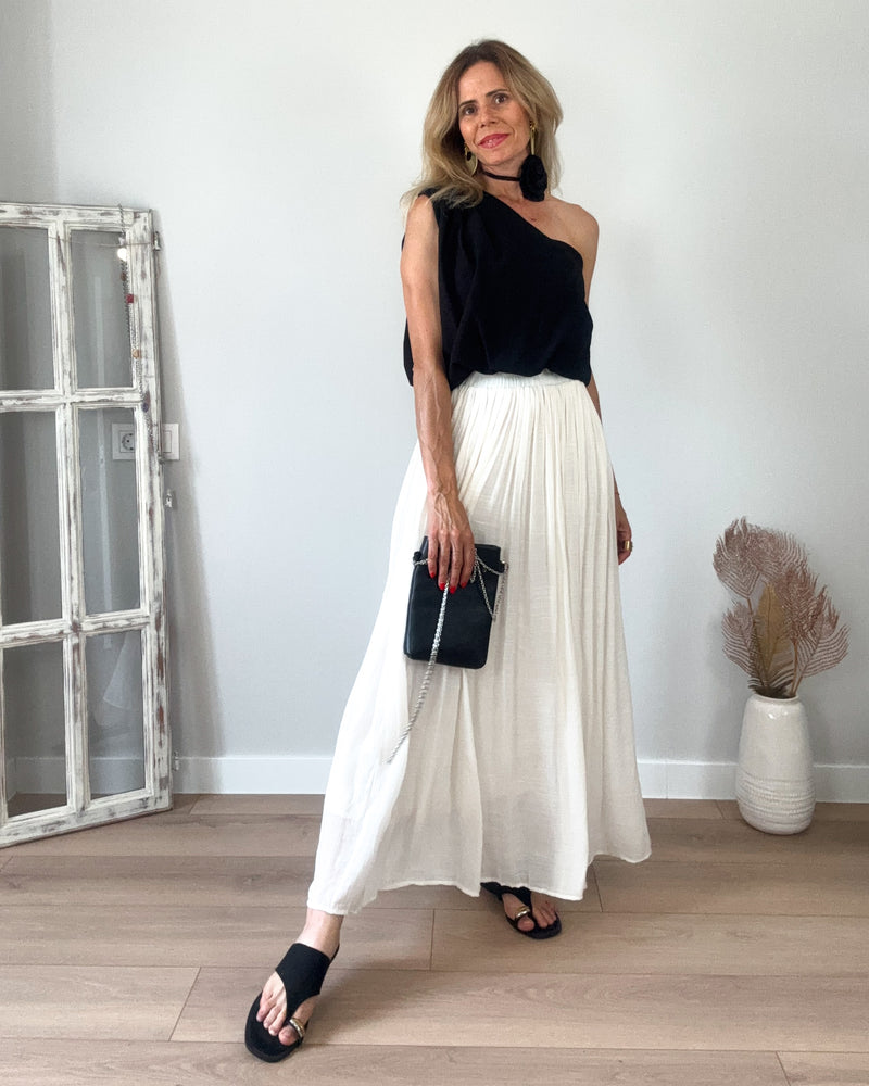 Falda beige bohemy