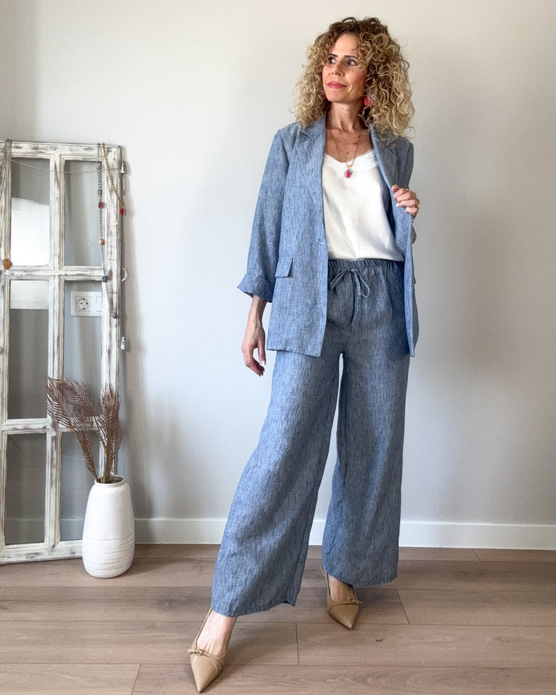 Blazer mujer azul Claro