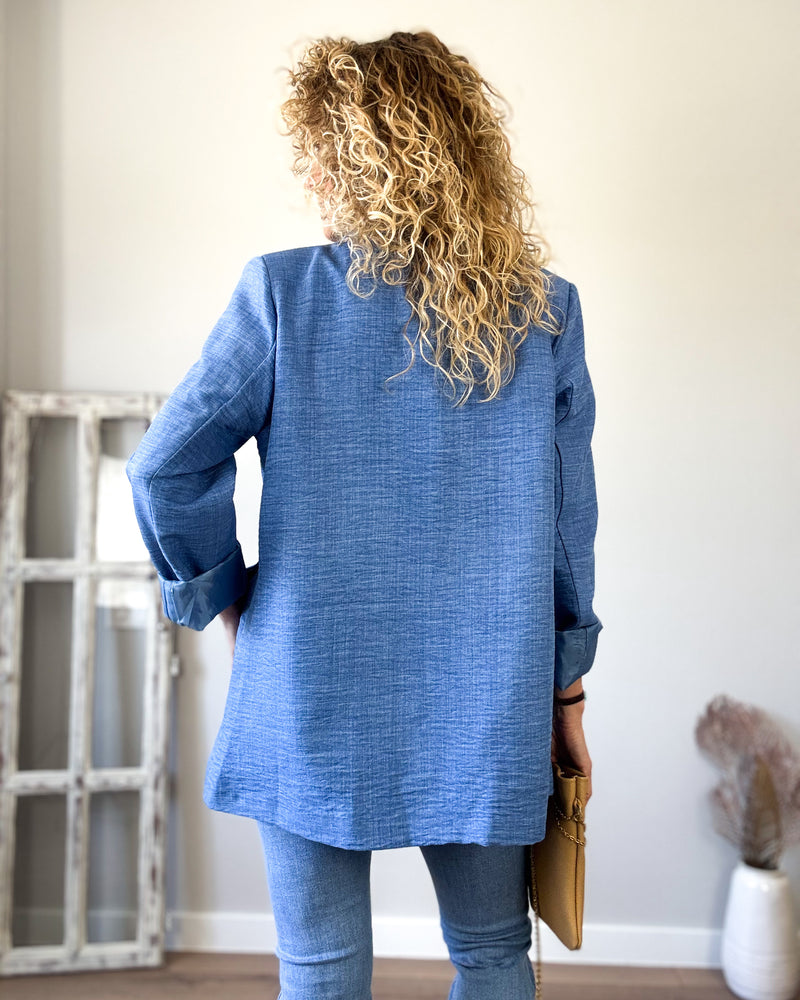Blazer mujer azulon