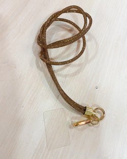 Cordón móvil bronce