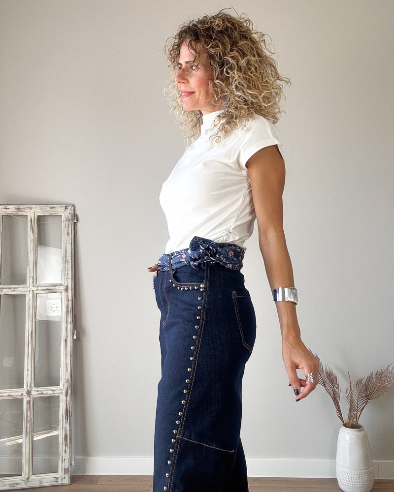 Jeans balloon tacha