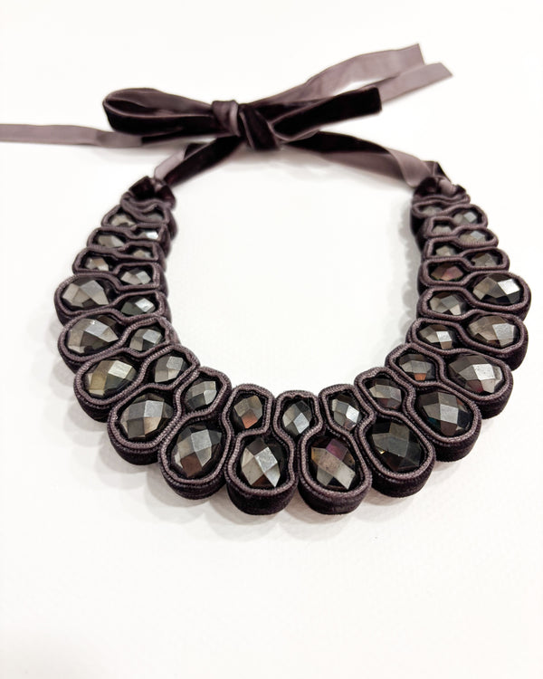 GARGANTILLA CRISTAL TERCIOPELO