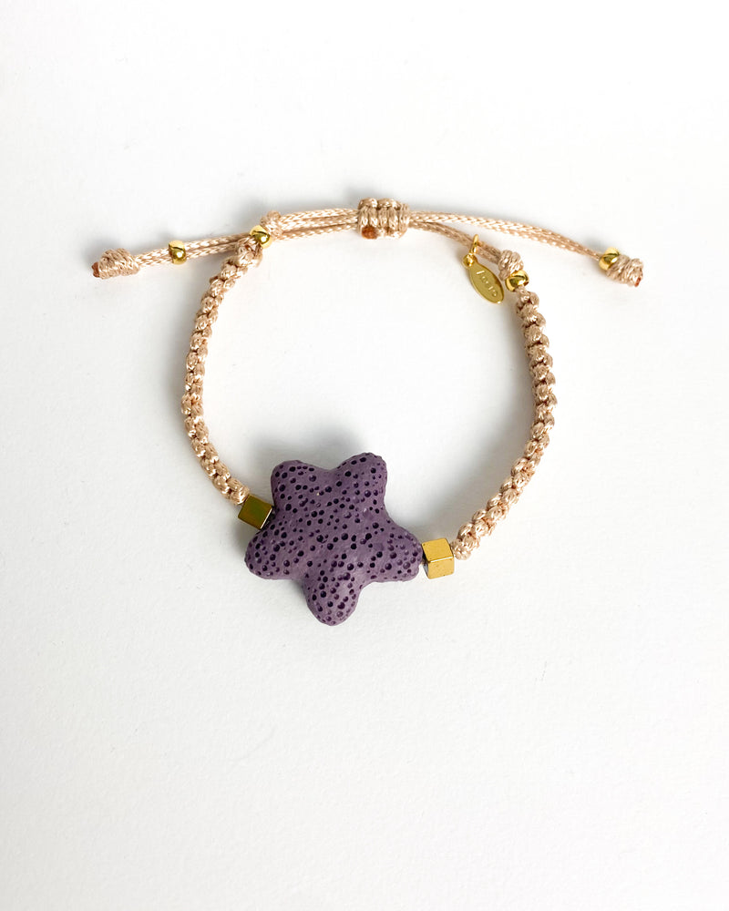 PULSERA ESTRELLA MALVA