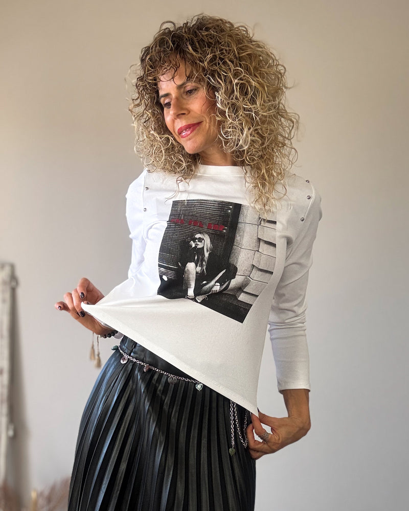 Camiseta blanca tacha