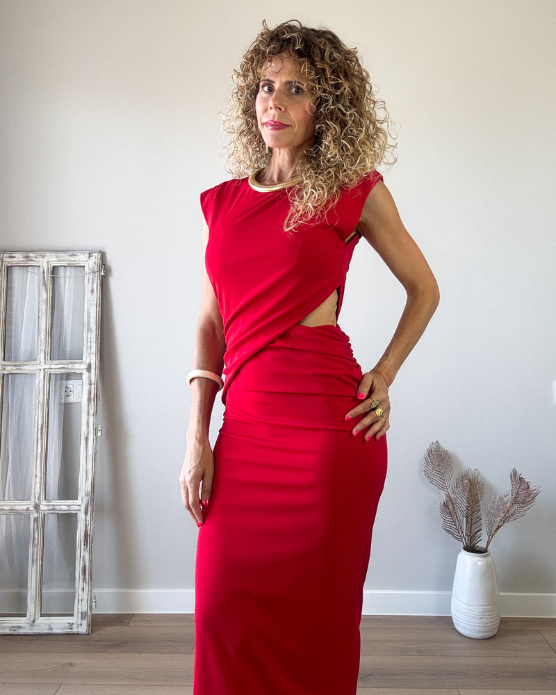 Vestido pasión drapeado