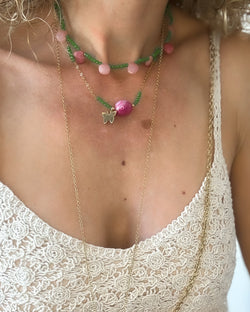 COLLAR VERDI FUCSIA