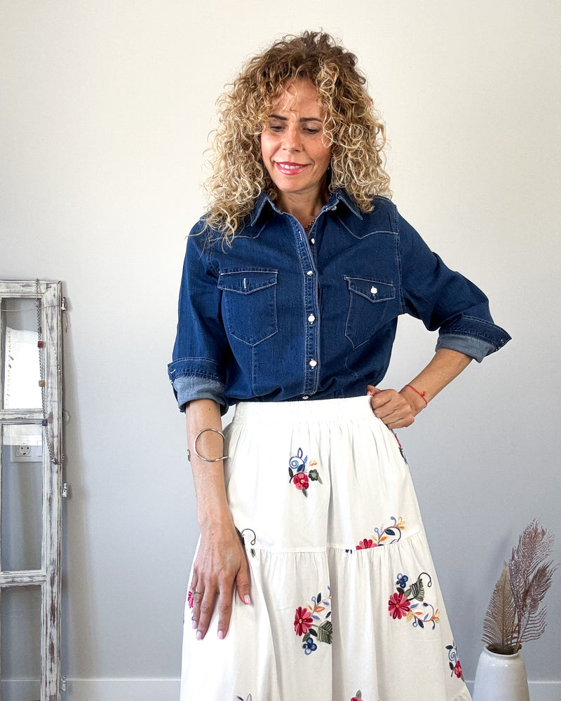 Camisa Denim mujer 