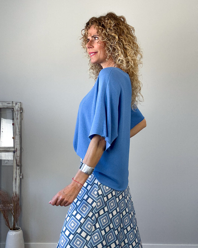 Camiseta mujer azul