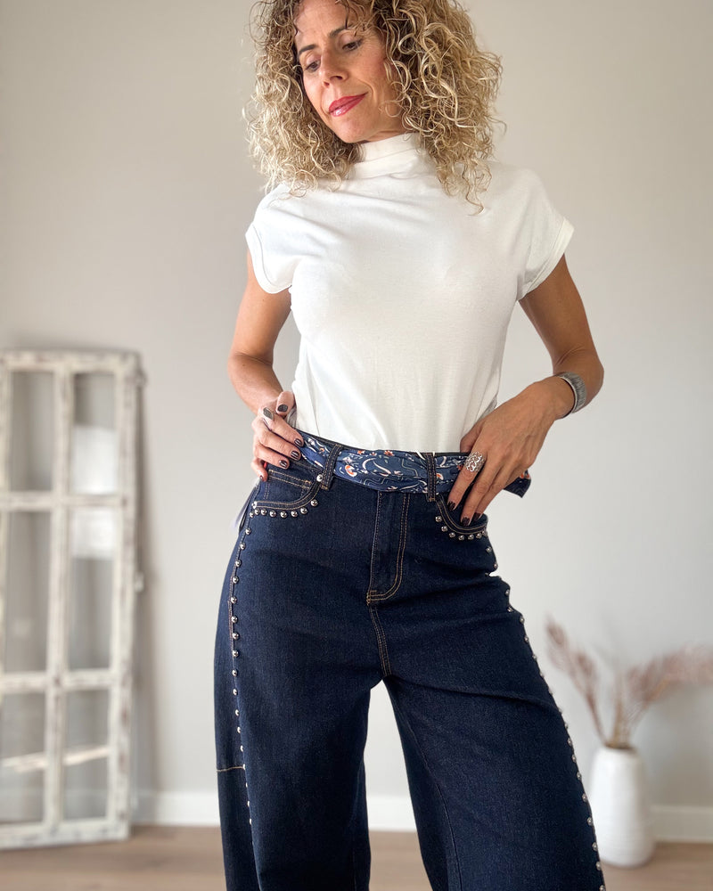 Jeans balloon tacha