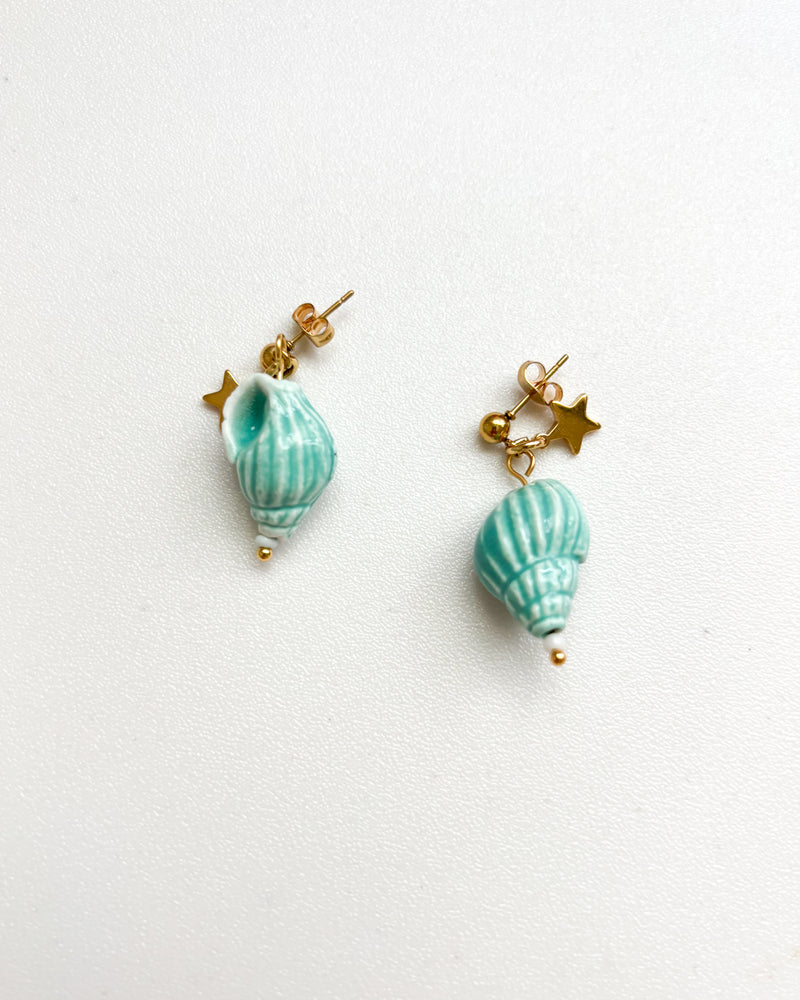 PENDIENTE CARACOLA AGUA
