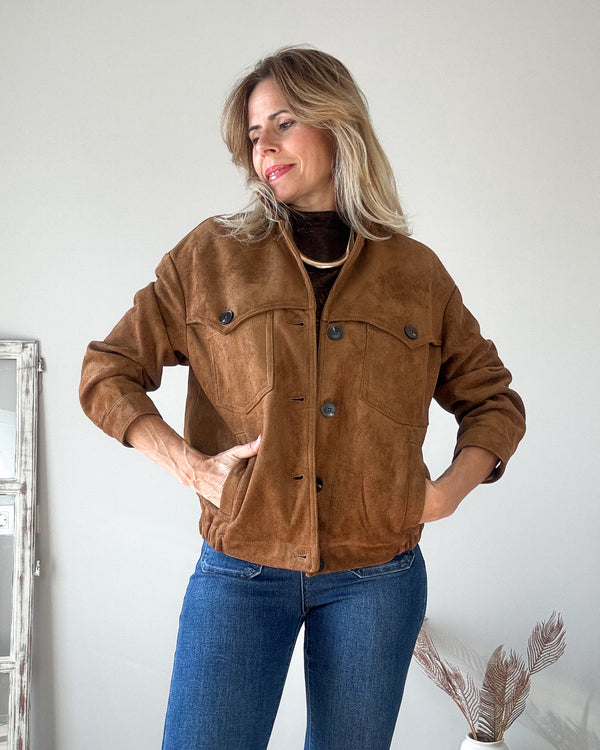 Cazadora avellana vintage