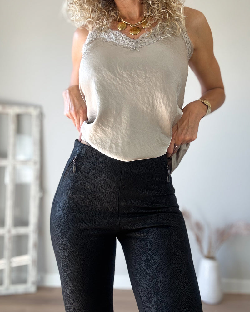 Pantalón print pitillo