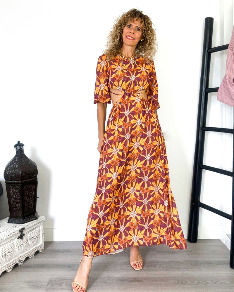 Vestido floral boho